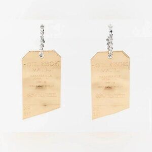Zara plate earrings New with Gift box 🎁